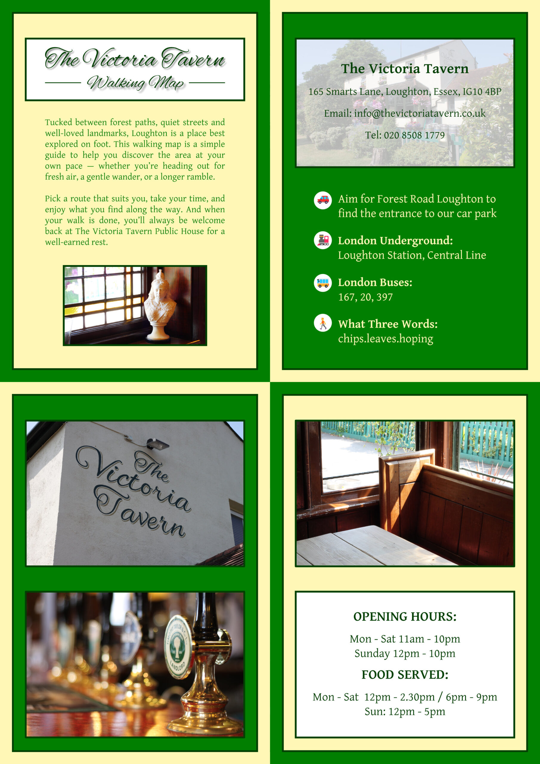 Victoria Tavern Walking Map