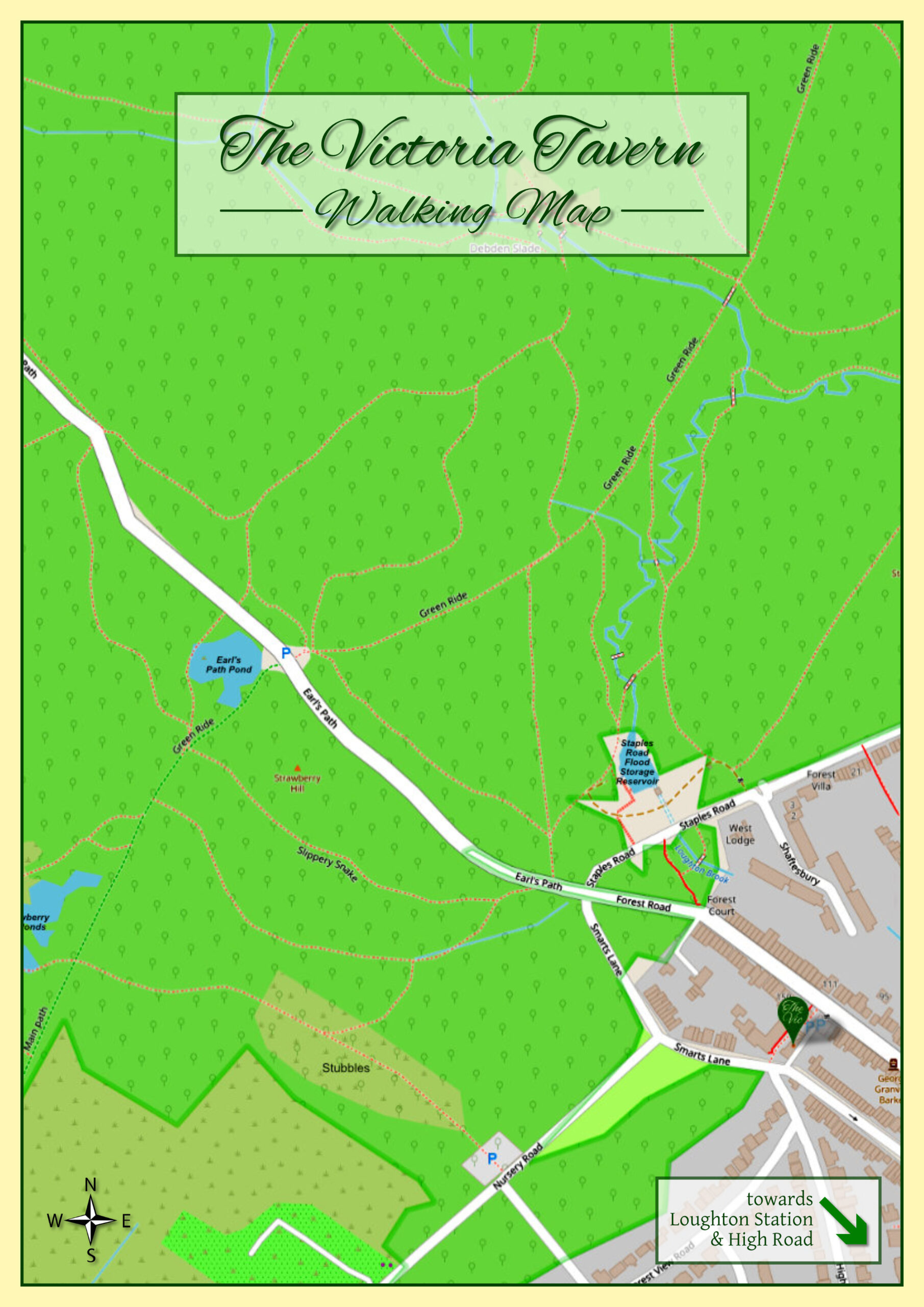 Victoria Tavern Walking Map